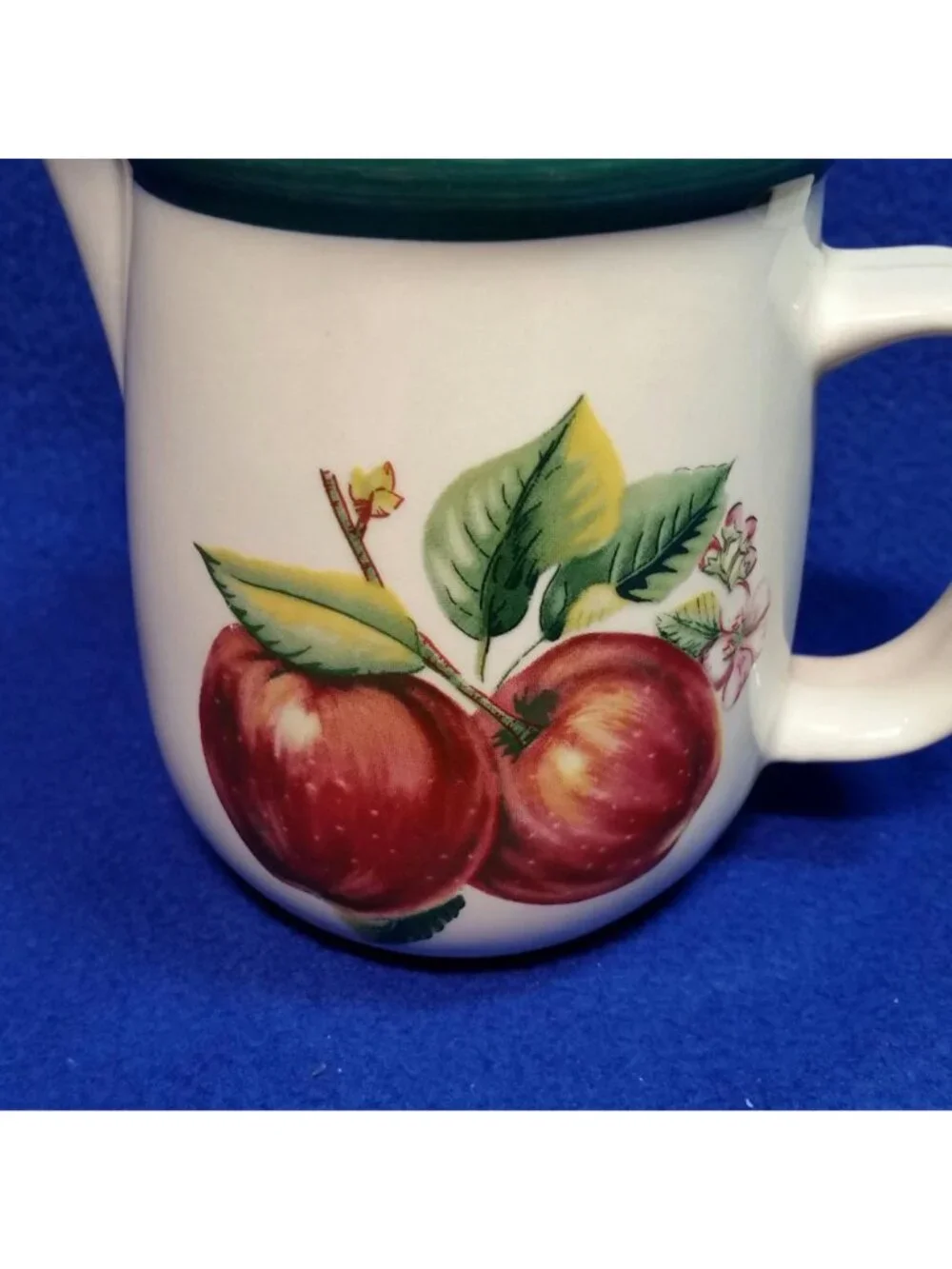 Casuals Apple Creamer China Pearl Apples and Pink Blossoms Country Farmhouse